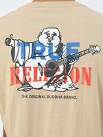 True Religion Men Beige Round Neck Tshirt