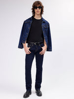 True Religion Men Blue Ricky Straight Fit Non Stretchable Jeans