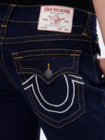 True Religion Men Blue Ricky Straight Fit Non Stretchable Jeans