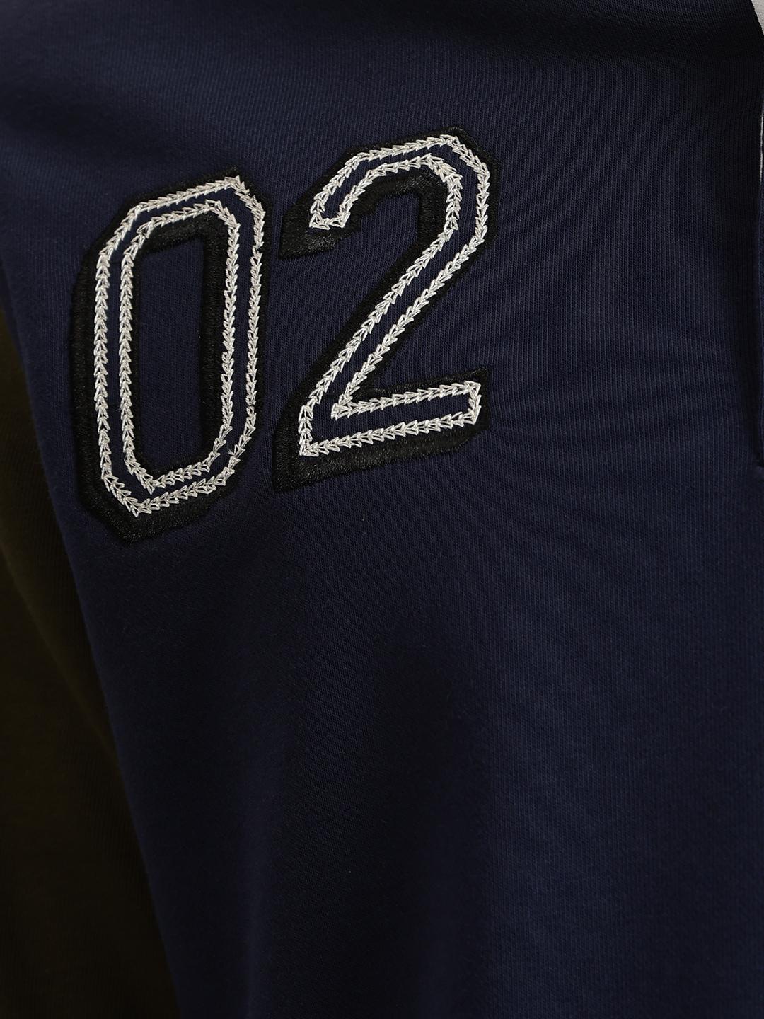 True Religion Men Color-Blocked Polo Collar Full Sleeves Tshirt