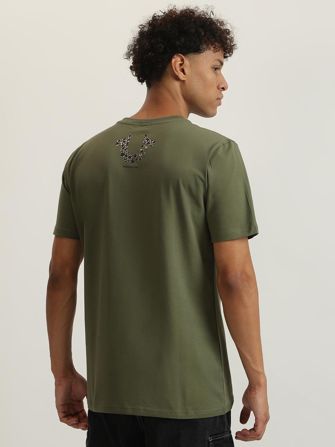 True Religion Men Printed Round Neck Short Sleeves Tshirt