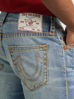 True Religion Men Super T Rocco Slim Fit Medium Wash Jeans