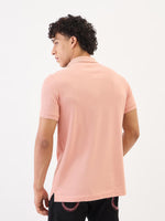 True Religion Men Pink Solid Polo Tshirt