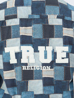 True Religion Men Blue Printed Collar Shirt