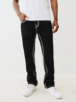 True Religion Men SUPER QT Ricky Straight Fit Mid Rise Jeans