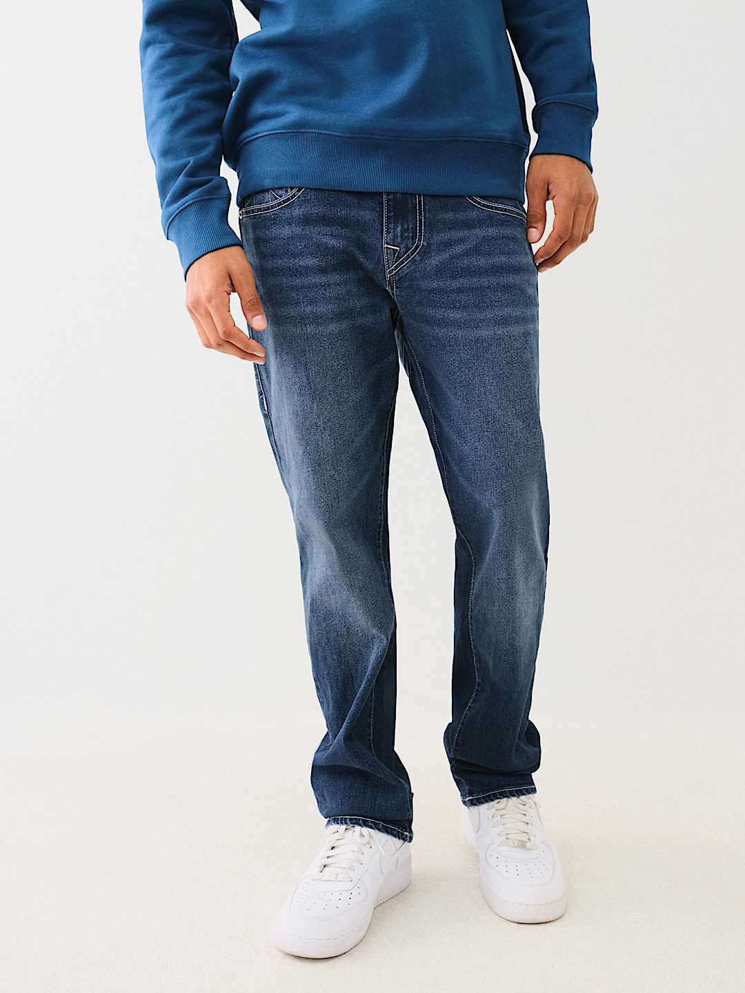 True Religion Men SN Ricky Straight Fit Dark Wash Jeans