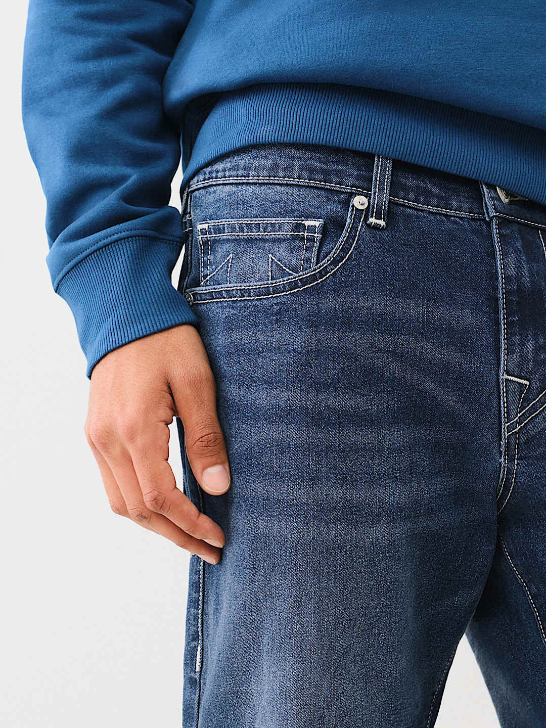 True Religion Men SN Ricky Straight Fit Dark Wash Jeans