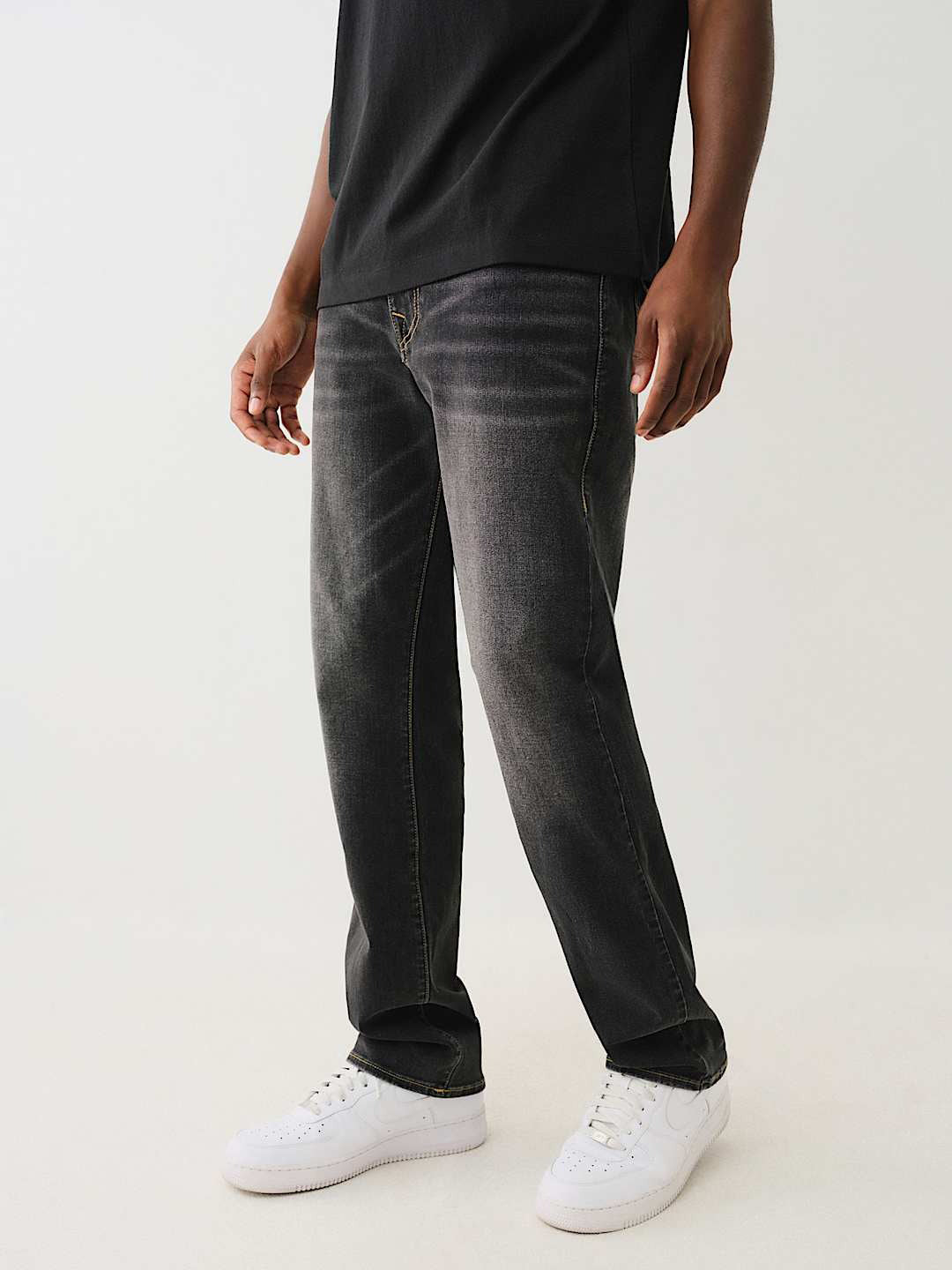 True Religion Men SN Ricky Straight Fit Mid Rise Jeans