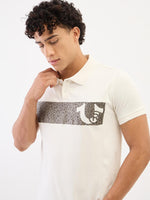 True Religion Men Cream Solid Polo Tshirt