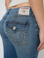 True Religion Women Blue Washed Sn Becca Jeans
