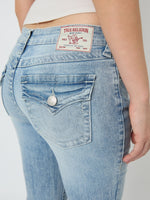True Religion Women Blue Washed Sn Becca Jeans