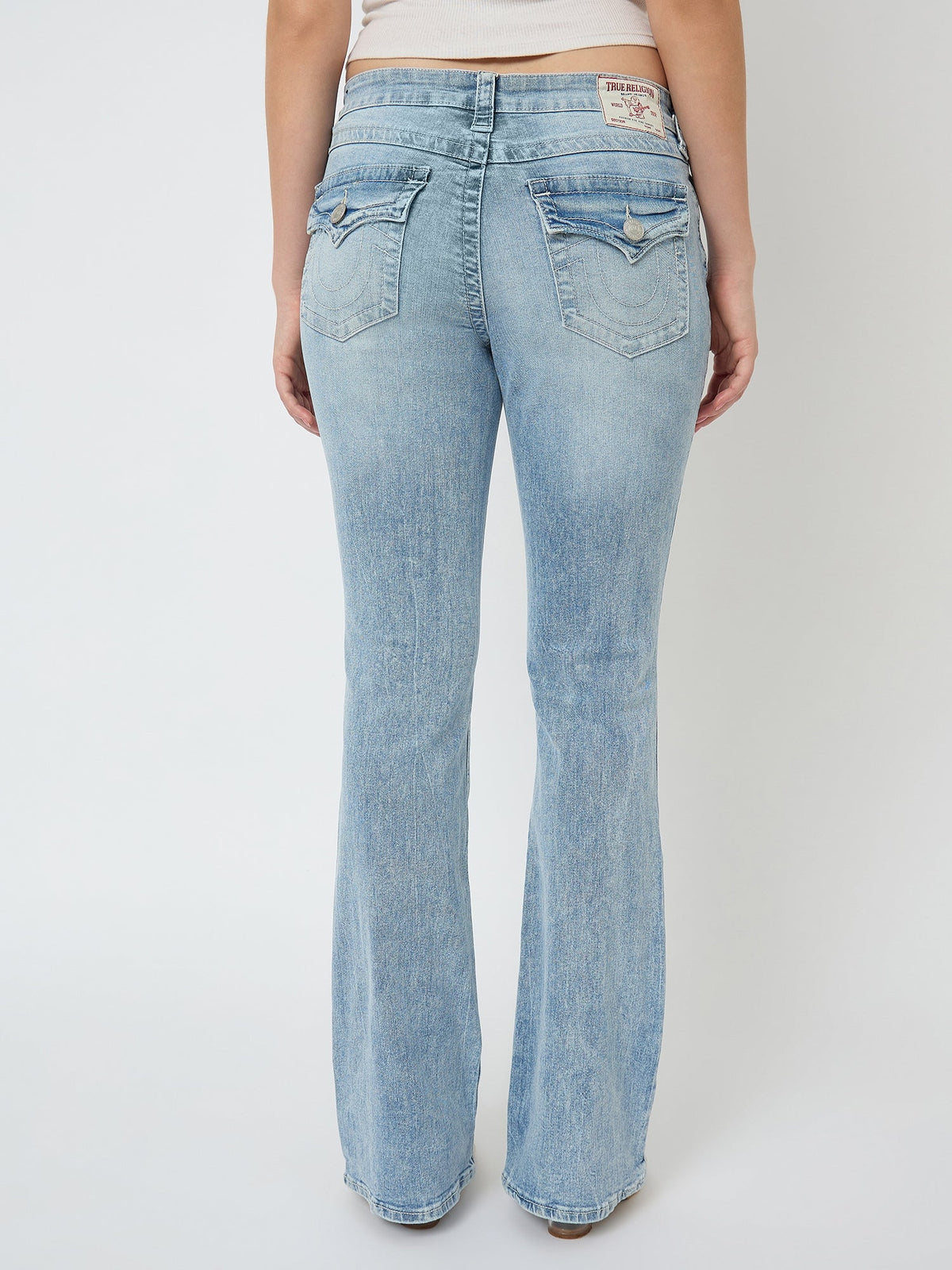 True Religion Women Blue Washed Sn Becca Jeans