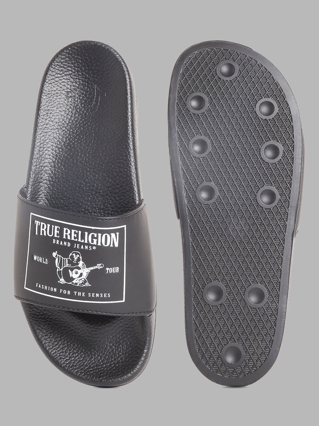 True Religion Men Solid Sliders