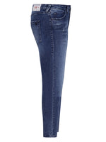 True Religion Women Blue Solid Super Skinny Jeans
