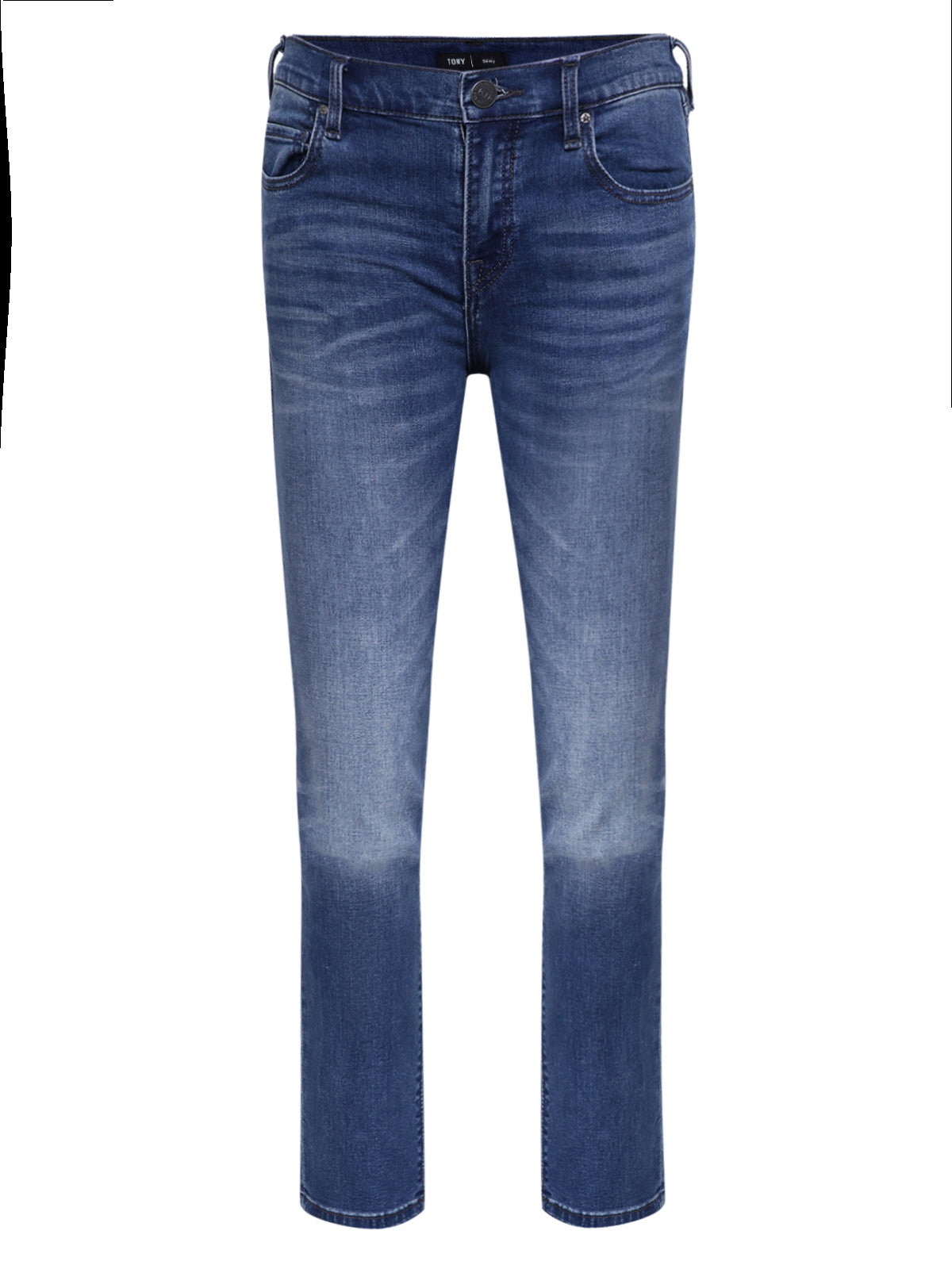 True Religion Men Blue Washed Super Skinny Jeans
