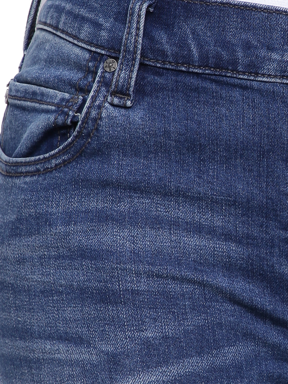 True Religion Men Blue Washed Super Skinny Jeans