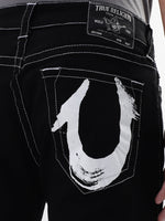 True Religion Men Black Solid Skinny Jeans