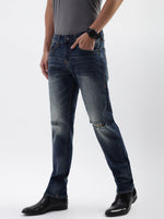 True Religion Men Blue Solid Slim Fit Jeans