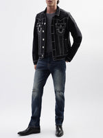 True Religion Men Blue Solid Slim Fit Jeans