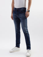 True Religion Men Blue Washed Skinny Jeans