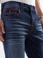 True Religion Men Blue Washed Skinny Jeans