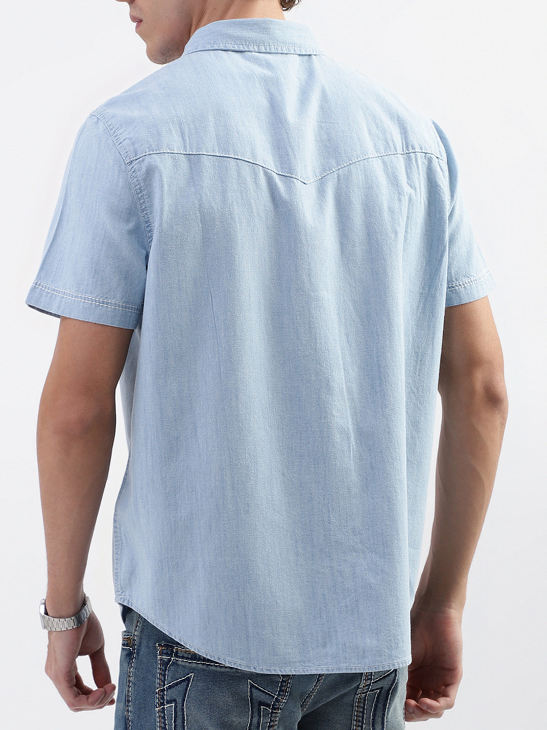 True Religion Blue Regular Fit Shirt