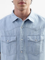 True Religion Blue Regular Fit Shirt