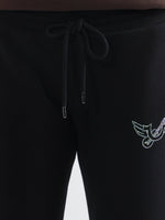 True Religion Women Black Solid Regular Fit Sweatpant