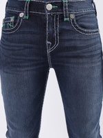 True Religion Men Blue Solid Skinny Fit Jeans