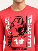 True Religion Chinese Red Logo Regular Fit Tshirt