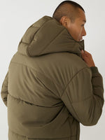 True Religion Men Green Round Neck Jacket