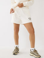 True Religion Women White Regular Fit Shorts