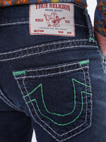 True Religion Men Blue Solid Skinny Fit Jeans