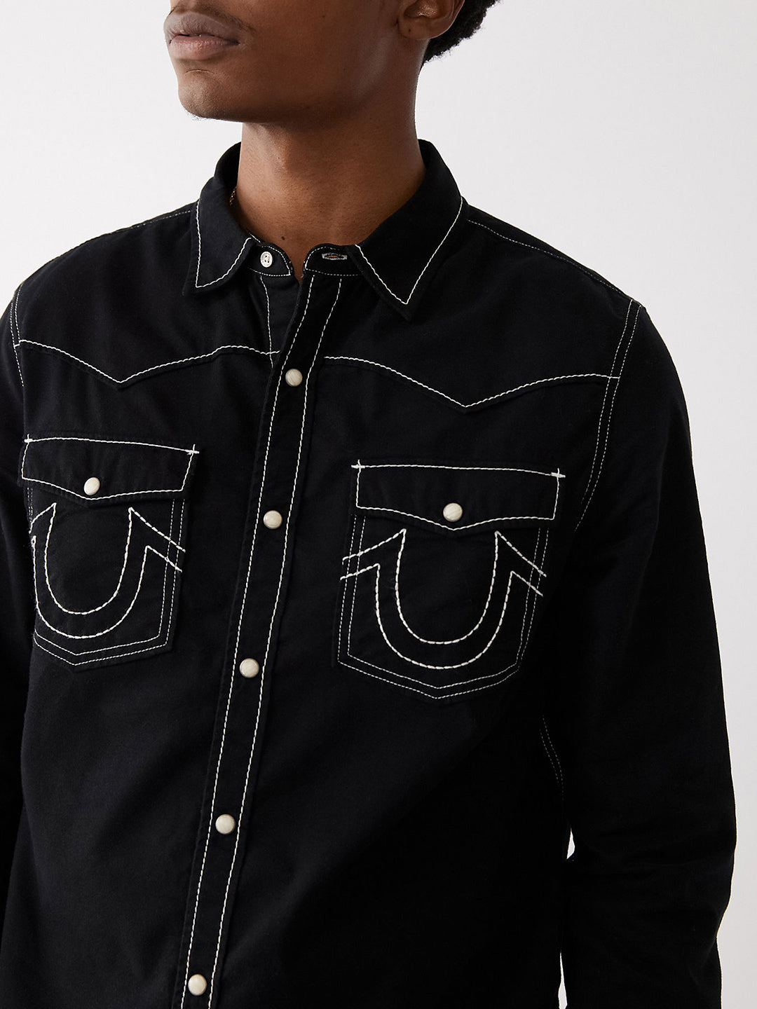 True Religion Black Fashion Regular Fit Shirt