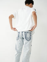 True Religion Men Solid Straight Fit Jeans
