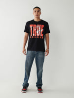 True Religion Black Fashion Logo Straight Fit T-Shirt