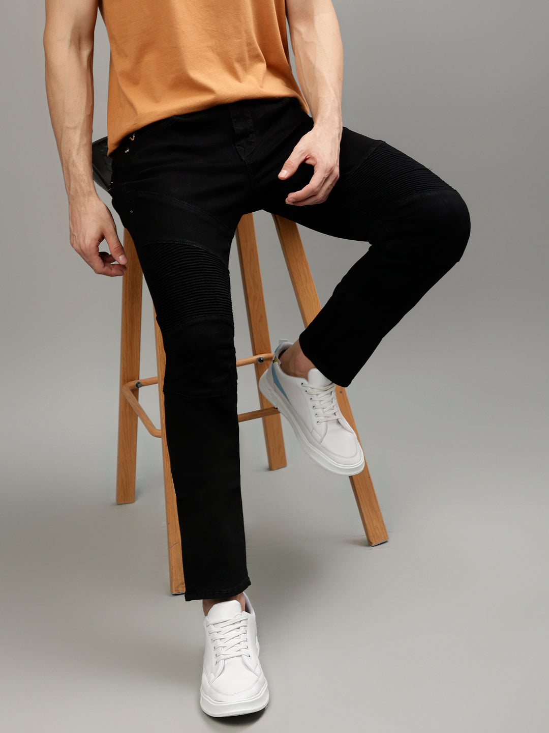 True Religion Men Solid Straight Fit Jeans