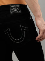 True Religion Men Solid Straight Fit Jeans