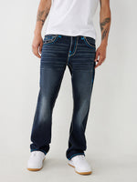 True Religion Men Faded Regular Fit Jeans