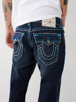 True Religion Men Faded Regular Fit Jeans