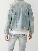 True Religion Men Solid Full Sleeves Collar Jacket