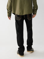 True Religion Men Solid Straight Fit Jeans