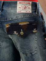 True Religion Men Solid Straight Fit Jeans