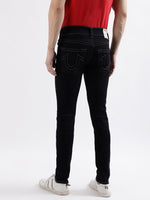True Religion Men Blue Solid Skinny Fit Jeans
