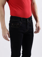 True Religion Men Blue Solid Skinny Fit Jeans