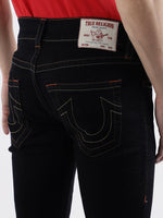 True Religion Men Blue Solid Skinny Fit Jeans