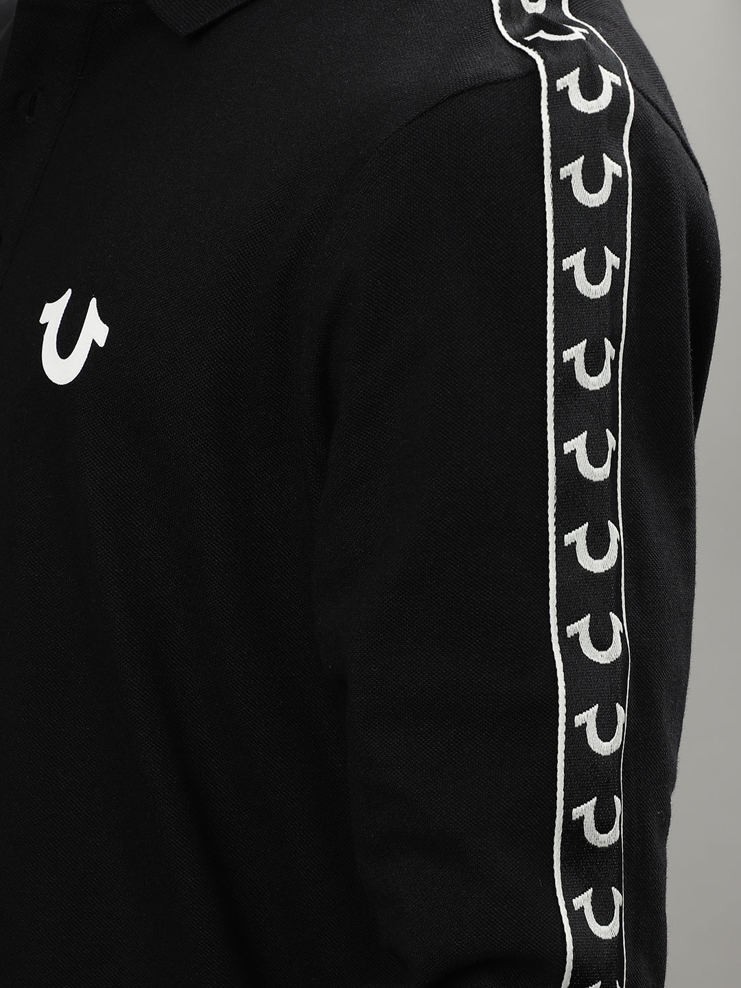 True Religion Black Fashion Regular Fit Polo T-Shirt