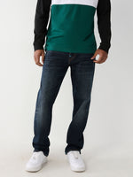 True Religion Men Faded Straight Fit Jeans