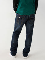 True Religion Men Faded Straight Fit Jeans