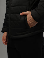 True Religion Men Solid Full Sleeves High Neck Jacket